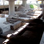 Az egykori római közfürdő maradványai az Árpád-híd alatt